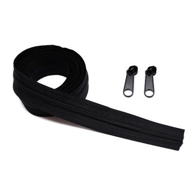 Taśma Suwakowa Zamek 5mm CZARNA - 1mb + 2 SUWAKI